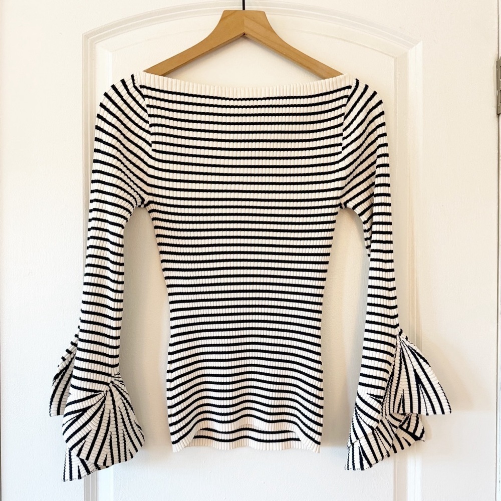 A.L.C. Aster Striped Long Sleeve Top NWT - Picture 5 of 13